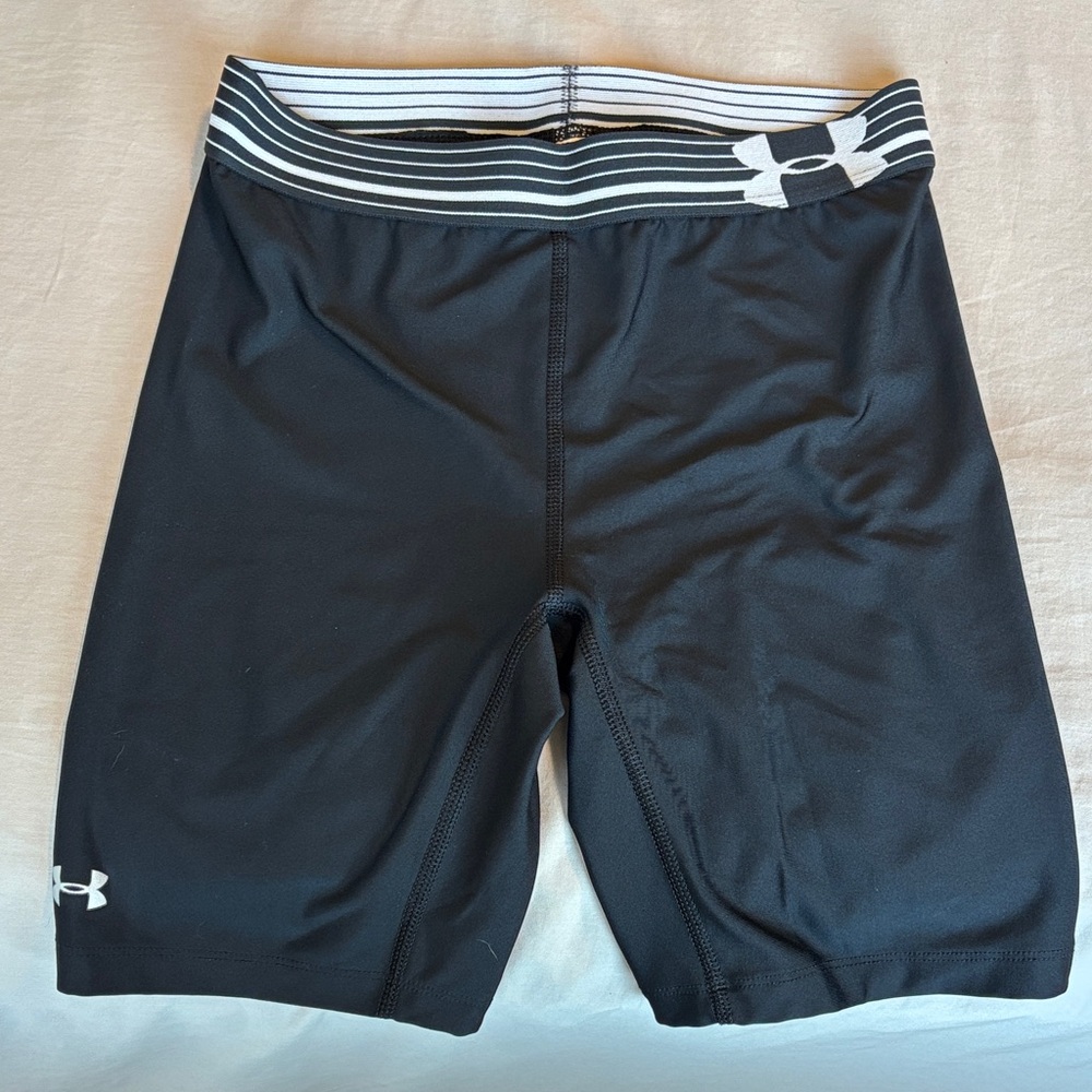 Under Armour Black and White Athletic Shorts